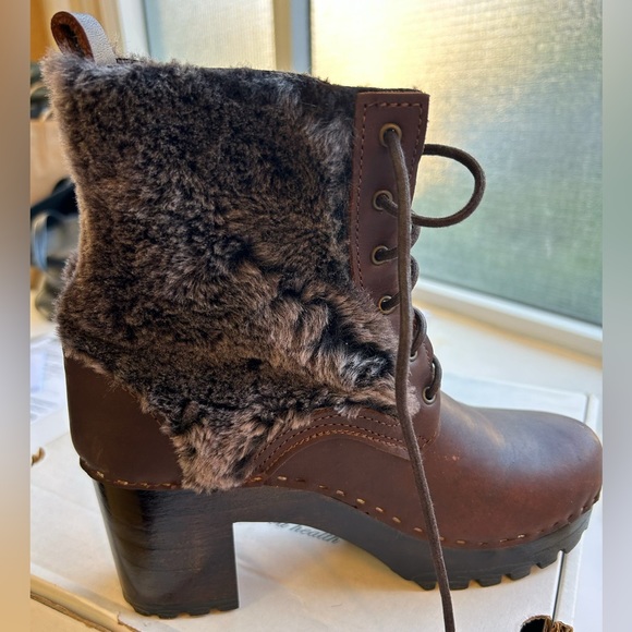 No. 6 Brown Fur lined boots. Brand new - Picture 5 of 6